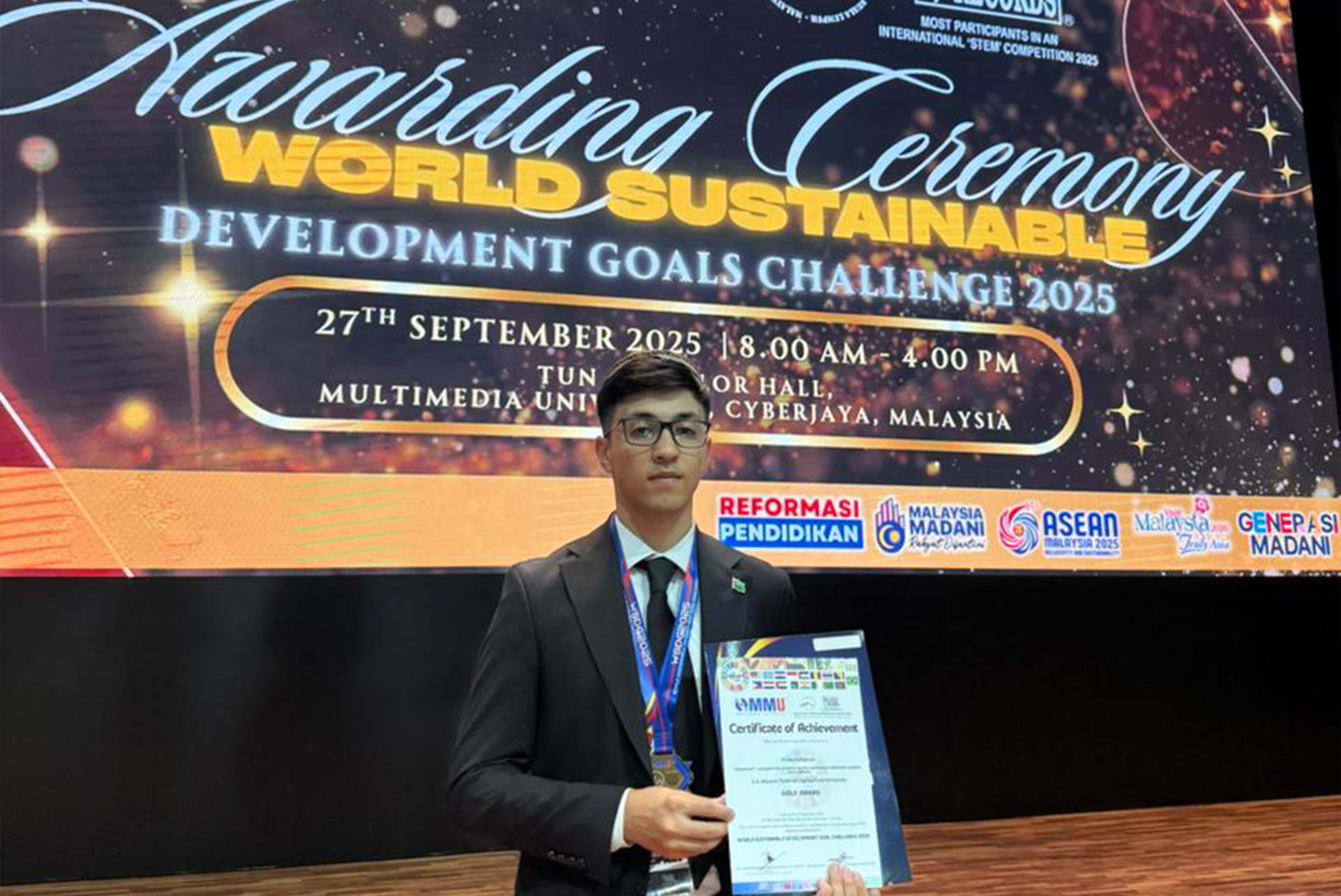 OUR STUDENT WINS GOLD MEDAL AT AN INTERNATIONAL COMPETITION