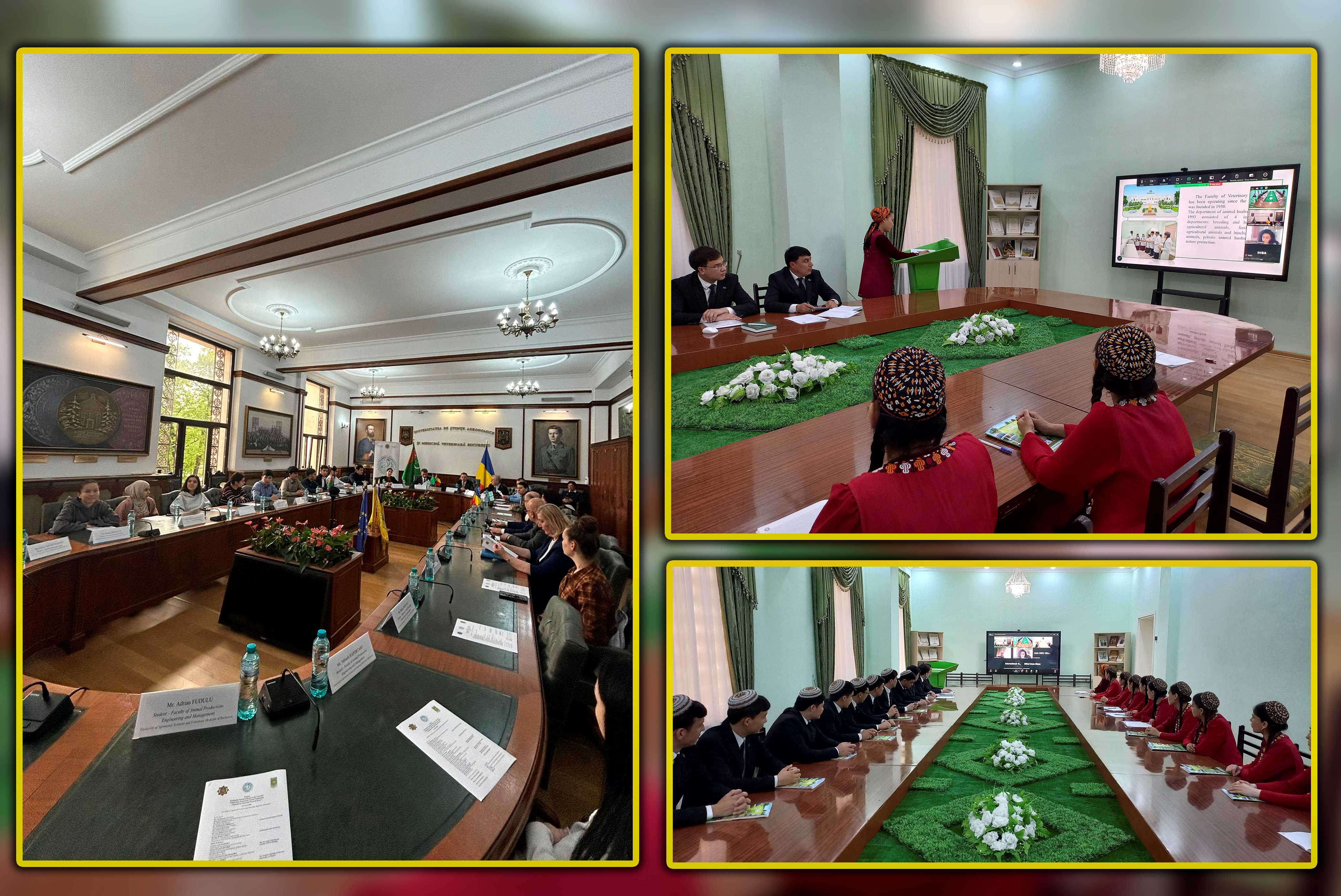 RUMYNIÝADAKY HYZMATDAŞLARYMYZ BILEN «TEGELEK STOL» DUŞUŞYGY GURALDY