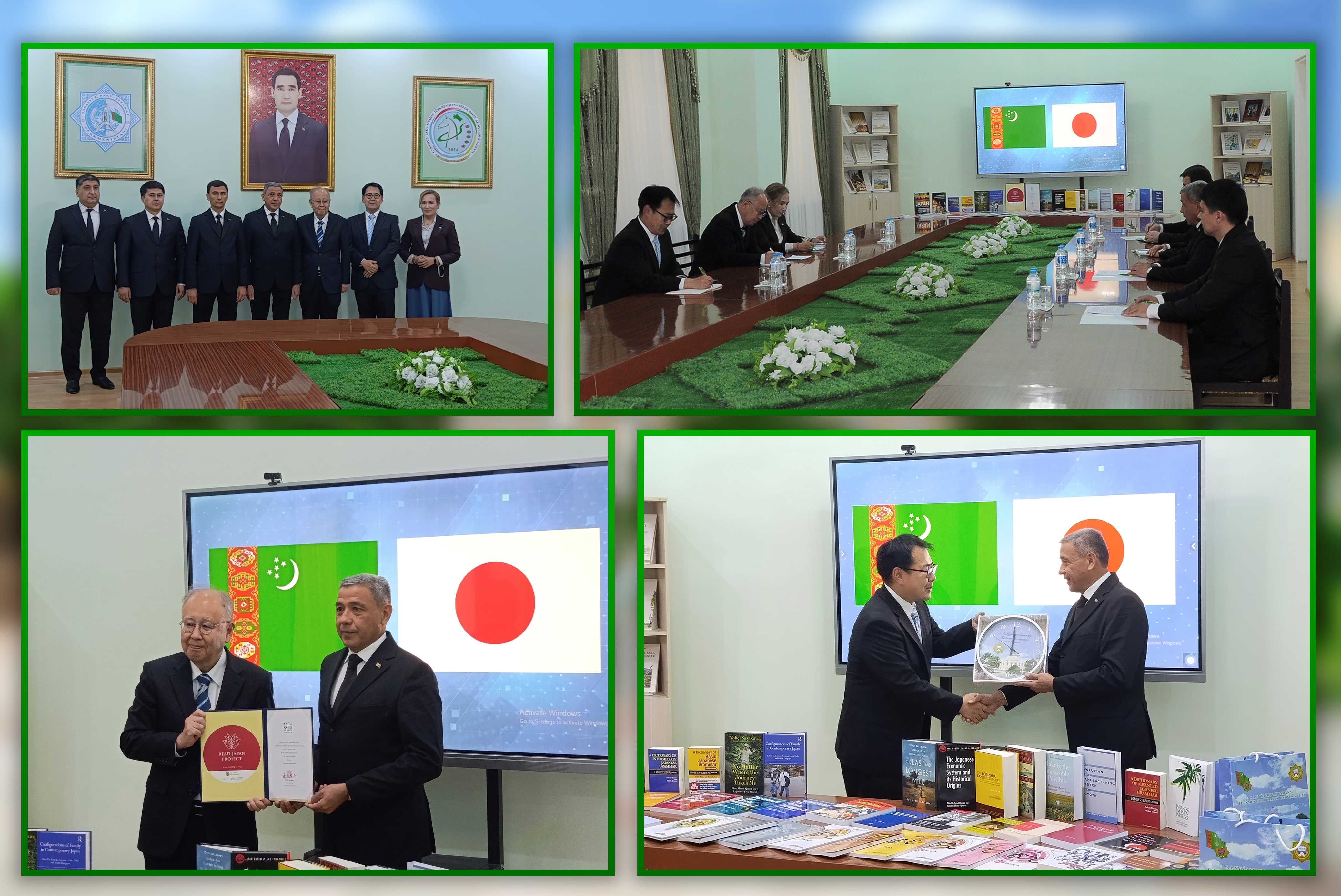 UNIWERSITETIMIZE ÝAPONIÝANYŇ «NIPPON» GAZNASYNYŇ «READ JAPAN PROJECT» MAKSATNAMASYNYŇ ÇÄKLERINDE KITAPLAR GOWŞURYLDY